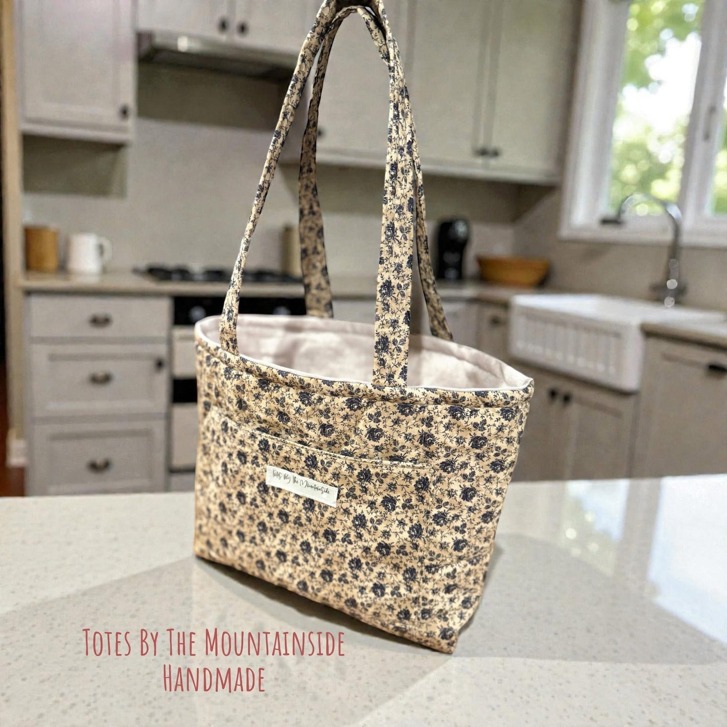 Anna 19th Century Floral Tote Bag