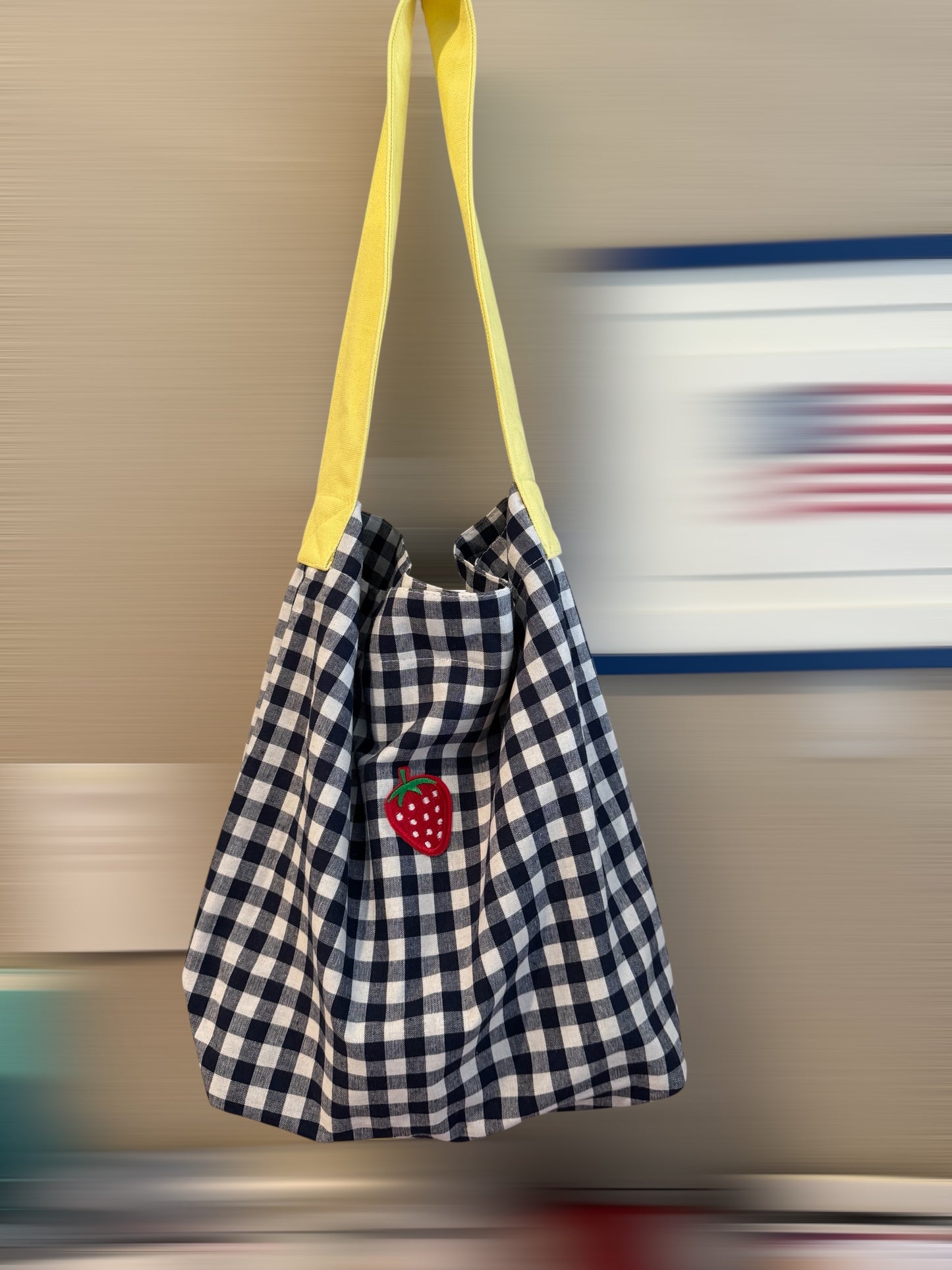 Cute Gingham Tote Bag