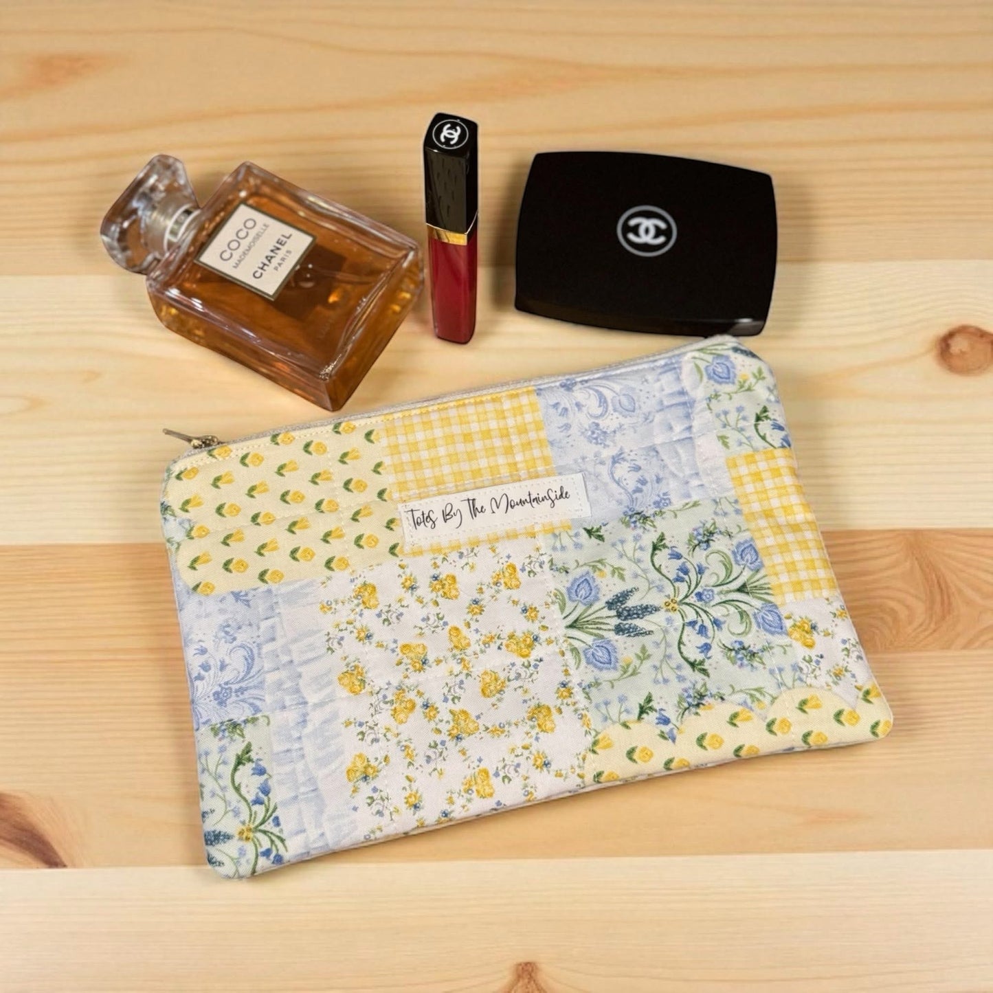 “Amelie” Dainty Yellow Patchwork Tote