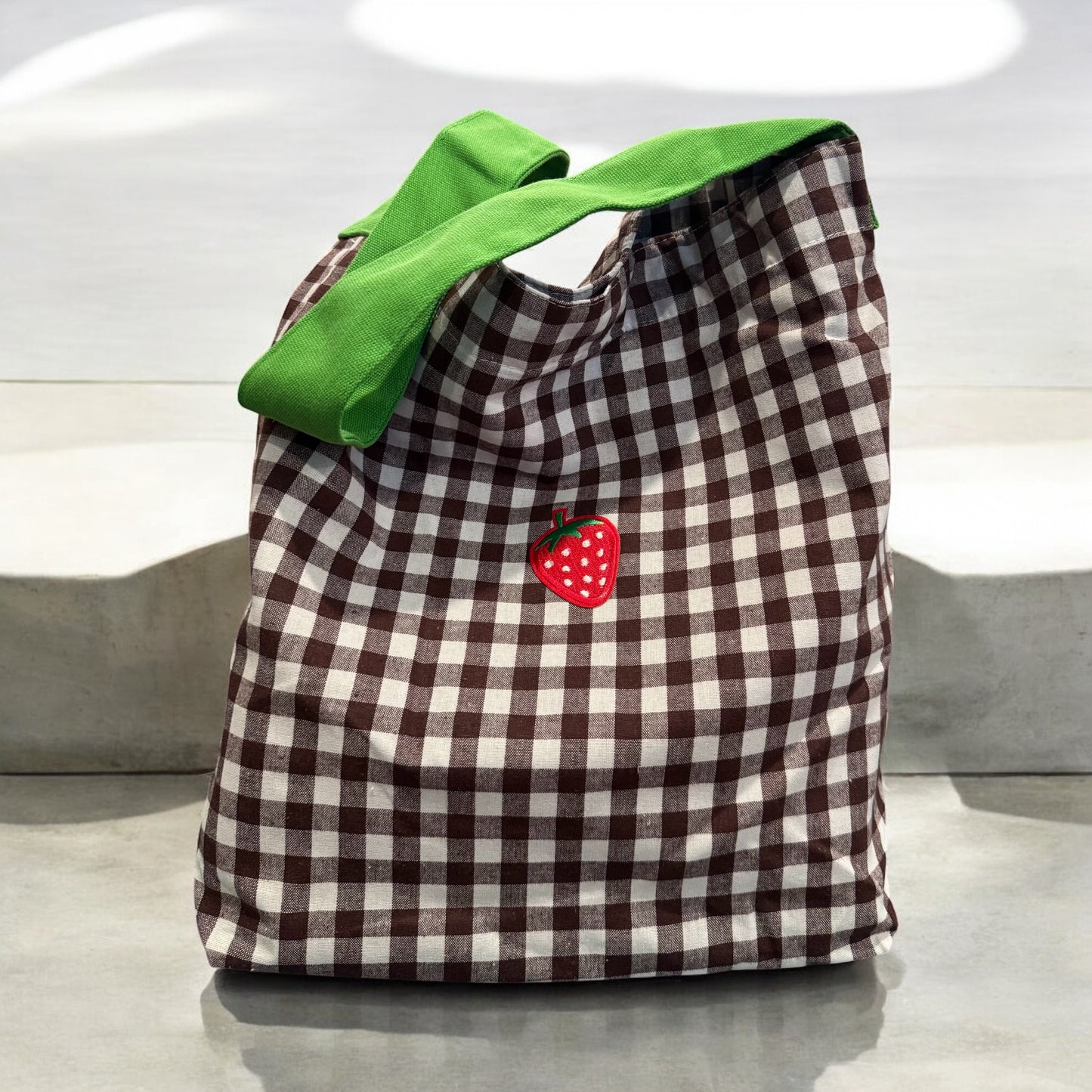 Cute Gingham Tote Bag