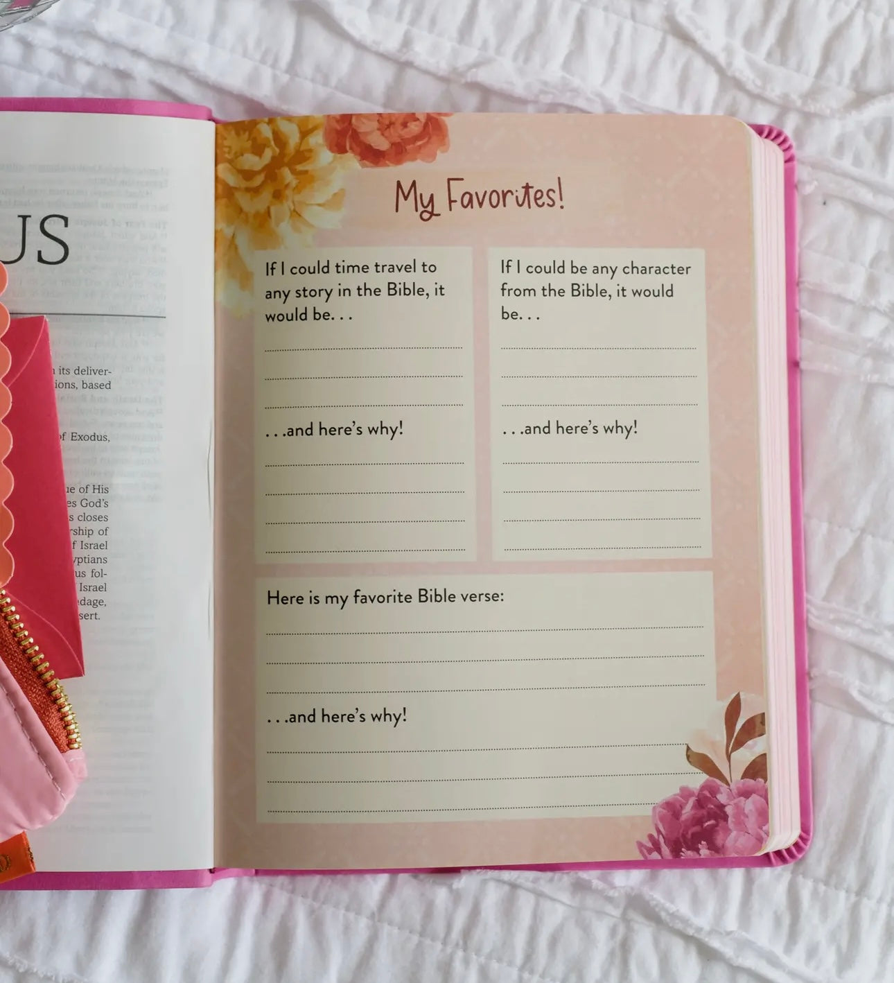 Bible for Girls with Bible Sleeve