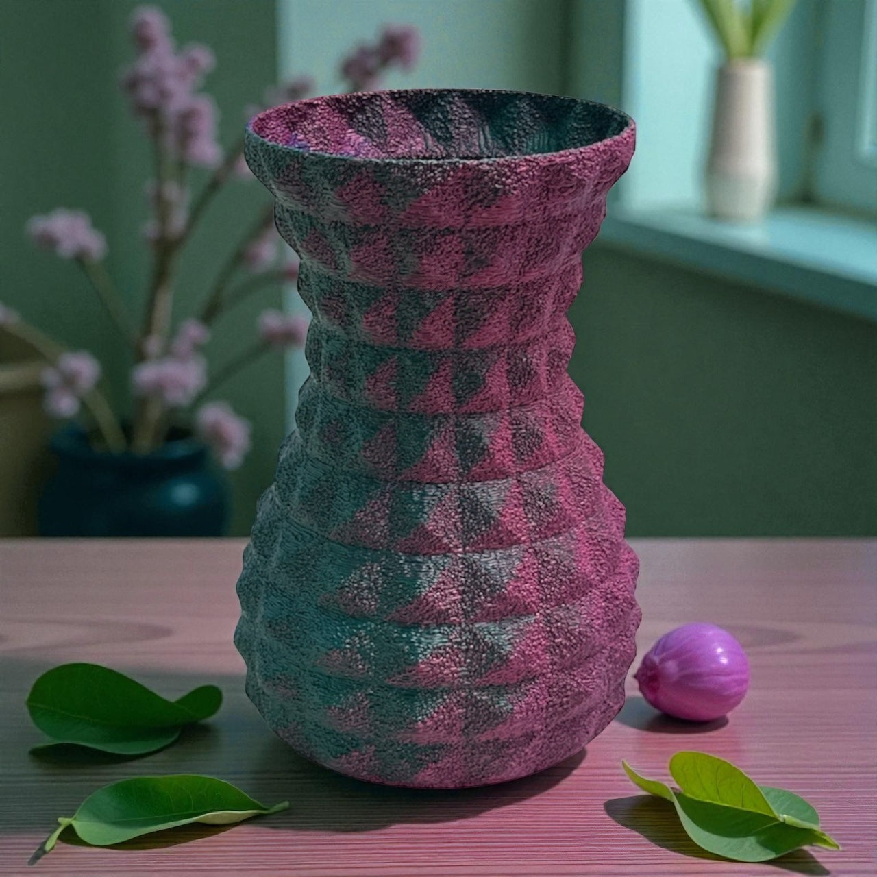 Purple Flower Vase